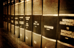 Row of law books
